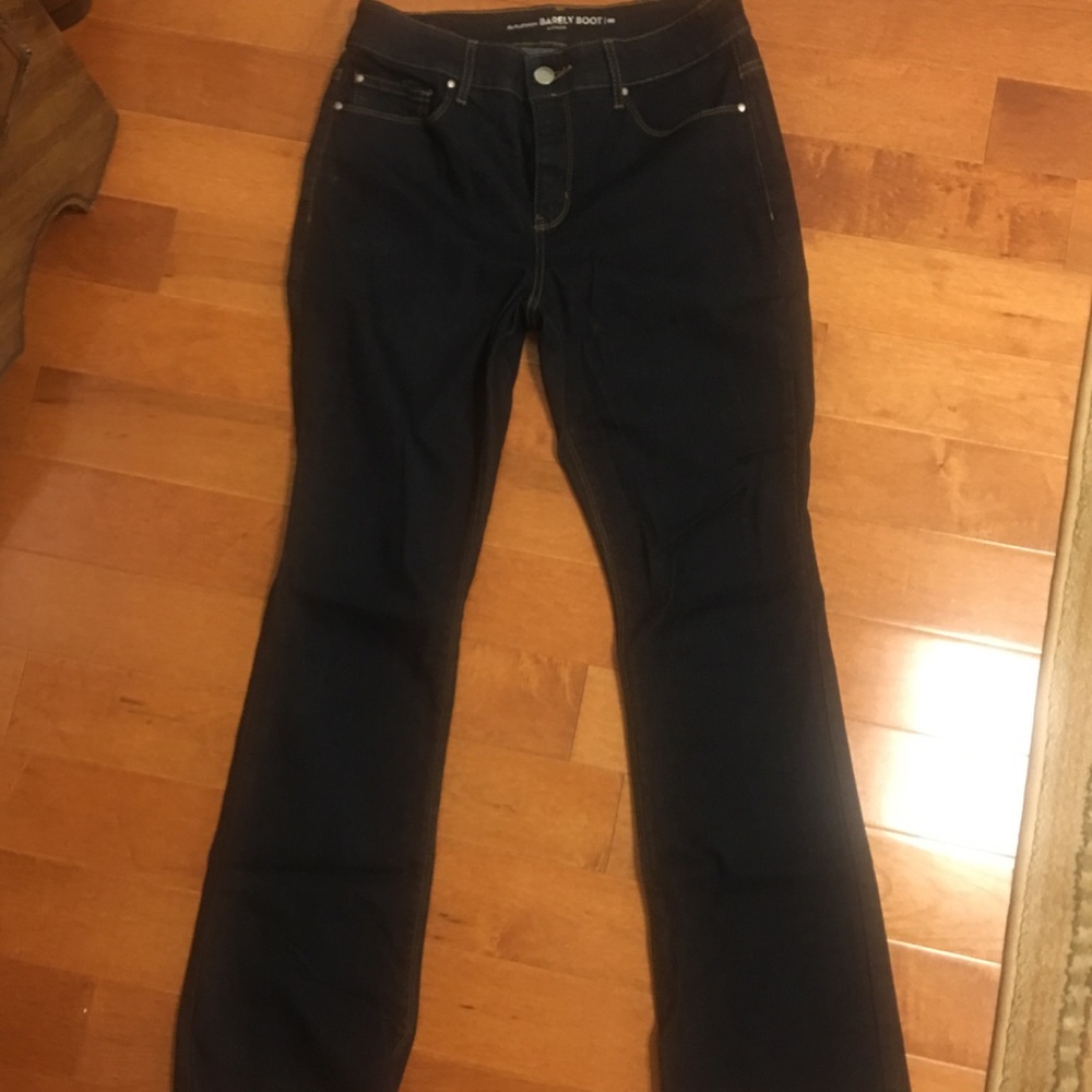Chico’s platinum barely boot denim